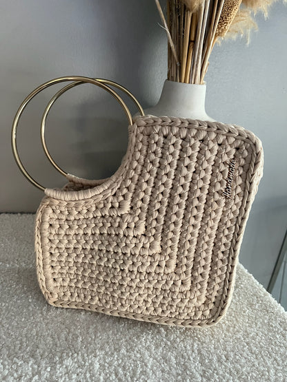 Sac Tito au crochet à anses métalliques