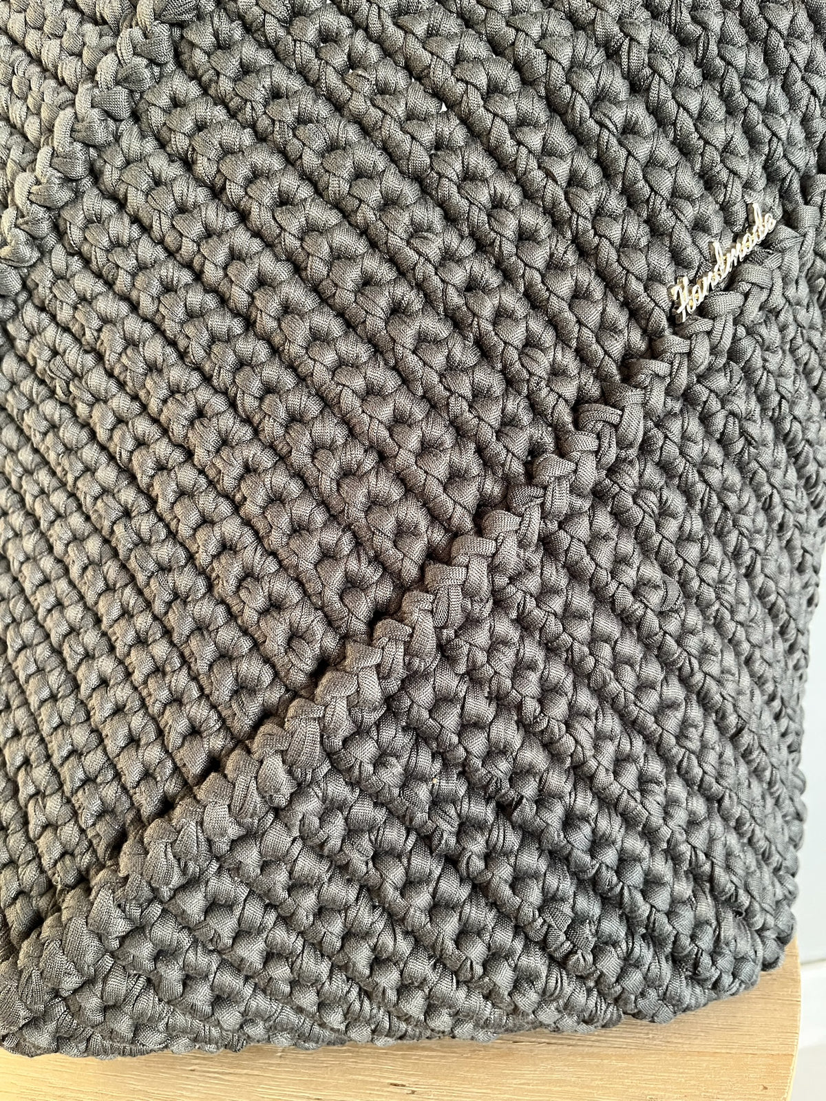 Sac Mimie gris anthracite au crochet — photo 3