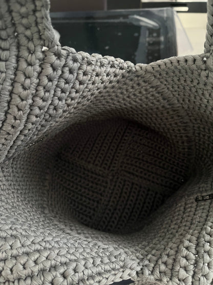 Sac Mimie gris anthracite au crochet — photo 4