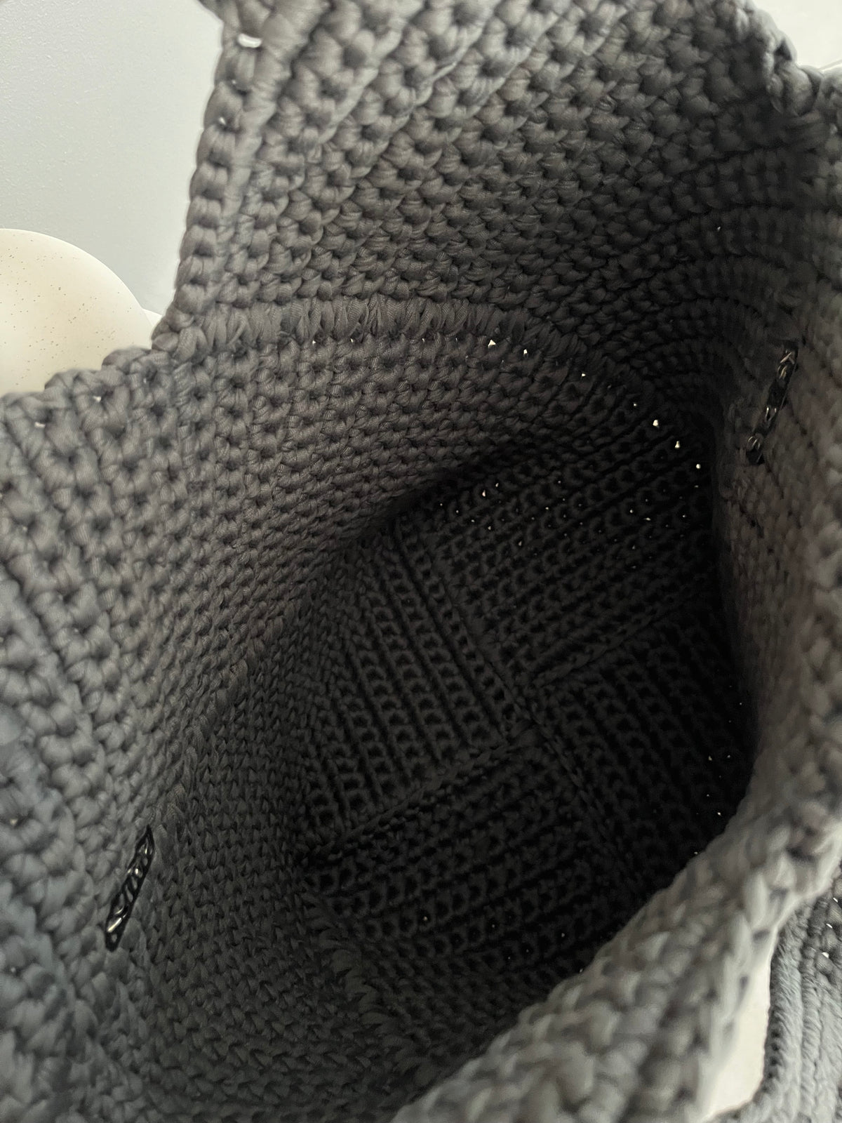 Sac Mimie gris anthracite au crochet — photo 6