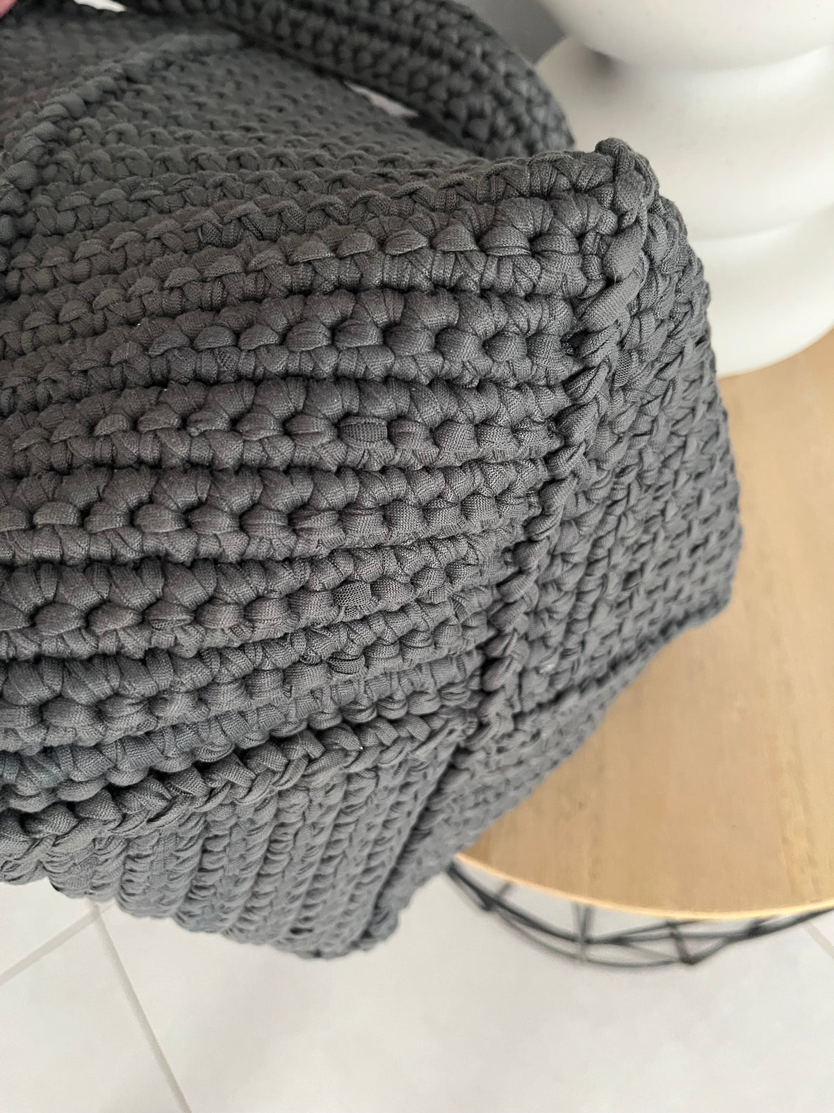 Sac Mimie gris anthracite au crochet — photo 7