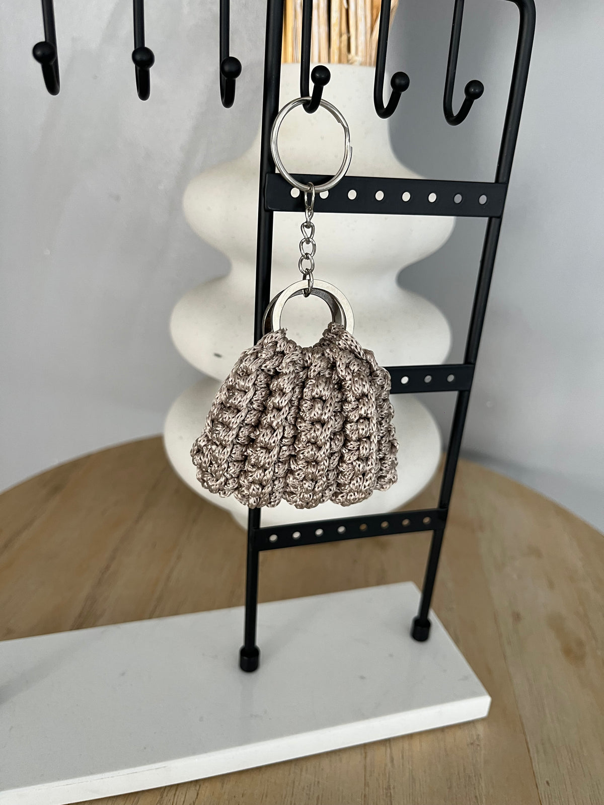 Porte-clés Tohé mini sac au crochet — photo 3